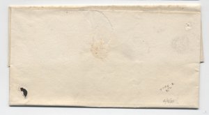 1835 Williamsport MD black oval stampless folded letter 12 rate [H.2191]