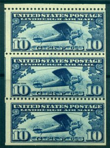 U.S. 1927 AIRMAIL - Lindbergh's Airplane Spirit of St.Louis 10c blue Sc# C10a