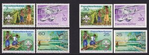 PAPUA NEW GUINEA 1976 Scouting & Flight set UNISSUED IMPERF PROOF EXTREMELY RARE