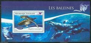 TOGO  2014  WHALES  SOUVENIR SHEET MINT NH