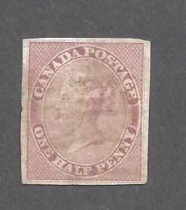 Canada # 8 VF USED 1857 1/2d QUEEN VICTORIA BS26880