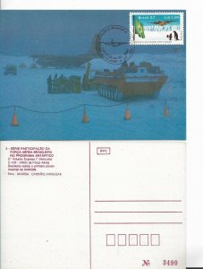 BRAZIL 1987 FIRST DAY CARD PARTICIPATION ON ANTARCTIC PROGRAM POSTAL STATIONERY