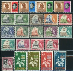 Lesotho Postage British Commonwealth Africa Stamp Collection 1966 Used Mint LH