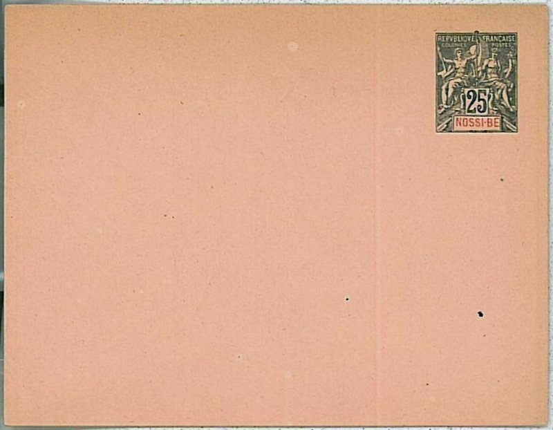 24176  - MADAGASCAR: Nossi Be - Postal History - POSTAL STATIONERY COVER