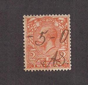 GREAT BRITAIN SC# 162a F-VF U 1912