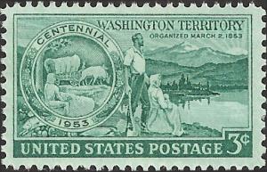 # 1019 MINT NEVER HINGED WASHINGTON TERRITORY