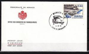 Monaco, Scott cat. 1807. Grand Prix issue. First day cover.