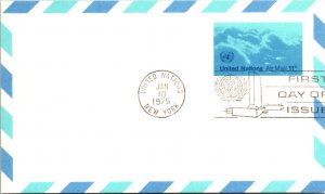 United Nations, New York, Worldwide First Day Cover, Government Postal Card