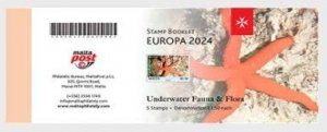 Malta 2024 Europa CEPT Undewater Fauna Octopus Starfish stamp booklet MNH