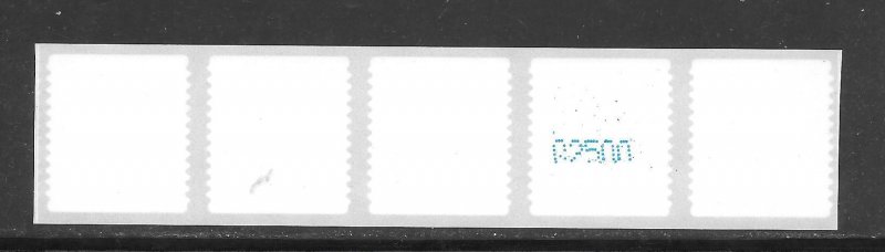 #4244-47 MNH Control #02500 on Back Strip of 5