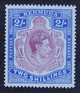 Bermuda 123a SG 116c MNH 1950 2sh KG VI Perf 14 Issue XF