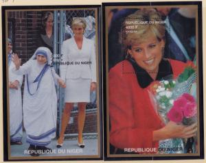 NIGER MNH Scott # 946-947 Princess Di & Mother Teresa (2 Stamps) -2