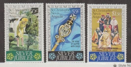 St. Kitts-Nevis Scott #332-333-334 Stamps - Mint NH Set