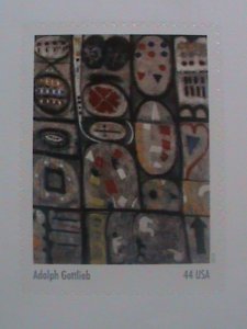 ​UNITED STATES-2010 SC#4444  ABSTRACT EXPRESSIONISTS-PAINTING-MNH S/S SHEET VF