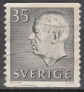 SWEDEN 648, 35o KING GUSTAF ADOLF. USED SINGLE. VF. (455)