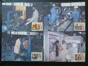 bicycle cyling industry set of 4 maximum card Ciskei 71832