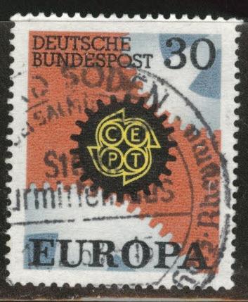 Germany Scott 970 Used Europa 1967 stamp