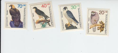 1973 Germany Birds (Scott 9NB97-100) MNH