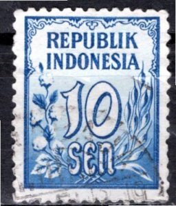 Indonesia: 1951; Sc. # 373, Used Single Stamp