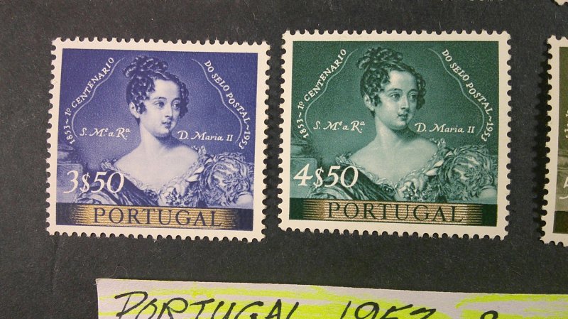 Portugal 1953 Scott# 784-791 Mint VF-XF Light Hinged Complete set of 8