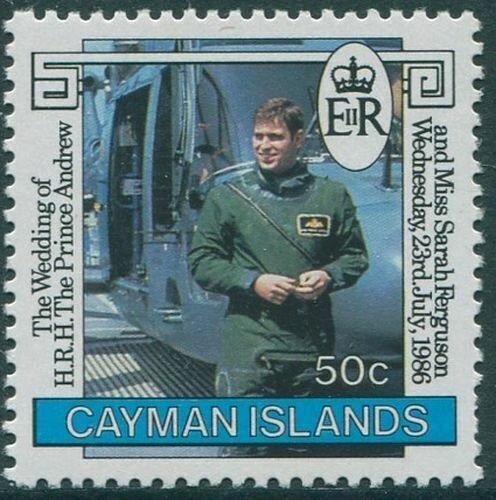 Cayman Islands 1986 SG634 50c Prince Andrew MNH