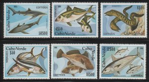 Cape Verde 1980 Fishes Marine Life Sc 410-415 MNH A647