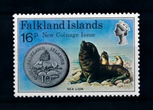 [99458] Falkland Islands 1975 Marine life sea lion Coin From set MNH