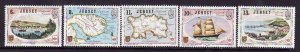 Jersey-Sc#190-4- id8-used set-Maps-Capex-Ships-1978-