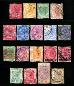 Straits Settlement #11 / #85  1867-1899 Assorted Queen Victoria Issues Used