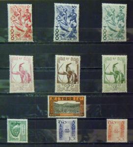 TOGO   MH  # 193-95,216-17,270-72,275-76,278,309-14,J10,J23,J32,J33  C.V.$ 7.60