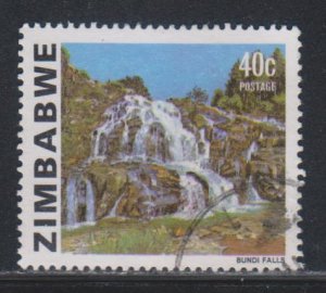 Zimbabwe, 40c Bundi Falls (SC# 426A) Used