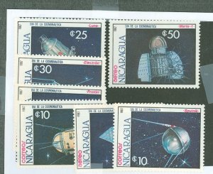 Nicaragua #1654-1660  Single (Complete Set) (Space)