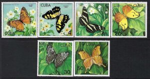 Cuba 2478-83 MNH BUTTERFLIES R6-140