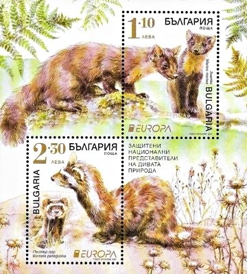 Bulgaria 2021 EUROPA Endangered Wildlife souvenir sheet MNH