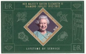 Cook Islands - 2012 MNH s/s of 1 Queen Elizabeth stamp #1408 cv 11.00 Lot #310