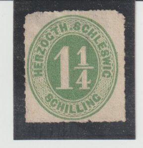 Germany-Schleswig-Holstein Scott #8 MNG  slight corner thin CV. $45.