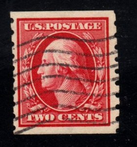 #393 Two cent Wash Coil  Perf 8 1/2 VF. ⭐⭐⭐⭐⭐