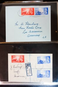 Channel Islands Stamps Rare High Value First Day Covers Collection