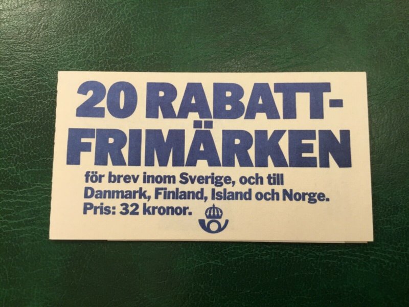 ICOLLECTZONE Sweden 1459a Booklet VF NH