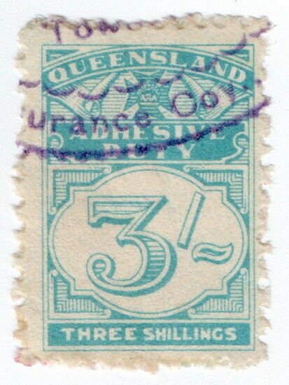 (I.B) Australia - Queensland Revenue : Adhesive Duty 3/-