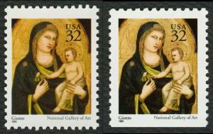 #3003 & 3003A 32c Madonna and Child, Mint **ANY 5=FREE SHIPPING**