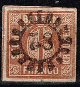 Bavaria,Sc.#3 used Value digit in an open circle