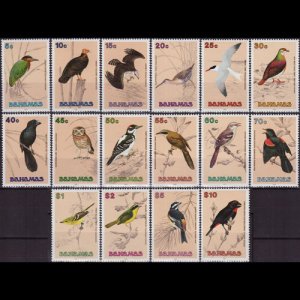 BAHAMAS 1991 - Scott# 709-24 Birds Set of 16 NH