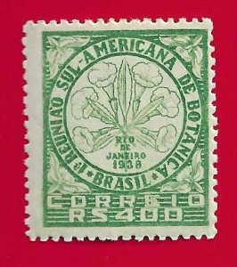BRAZIL SCOTT#477 1939 PANAMERICAN BOTANICAL MEETING - MNH