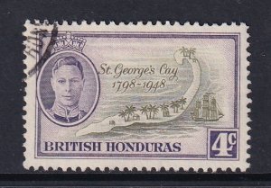 British Honduras  #133  used  1949  St. George`s Cay 4c