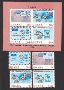 GHANA SC# 512-15A F-VF MNH 1974