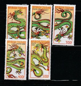 Togo 1912, 1014-1917 MNH New Year (B)