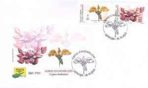 2023 - TURKISH CYPRUS - ENDEMIC PLANTS - FDC