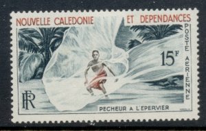 New Caledonia 1962 Fisherman with Throw Net 15f MLH