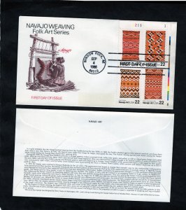 2238b American Folk Art, FDC PB/4 Artmaster